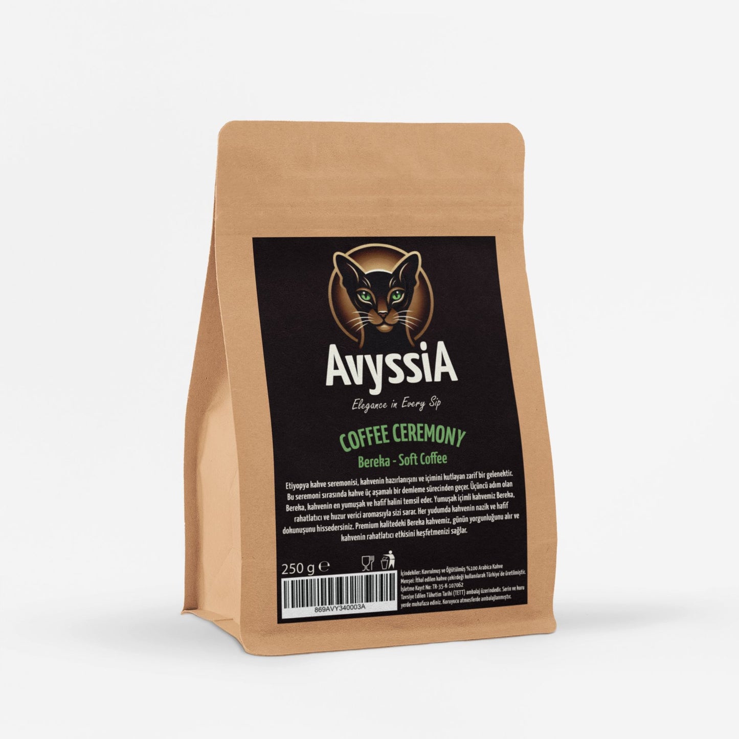 AvyssiA Bereka Soft Coffee - Öğütülmüş Filtre Kahve 250 g
